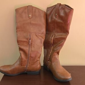 Rampage Brown Heeled Boots